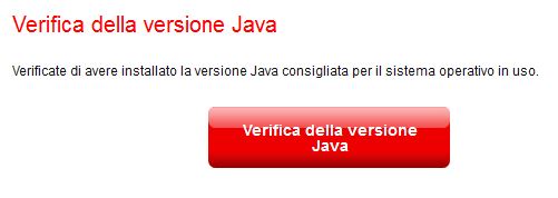 Verifica della versione Java